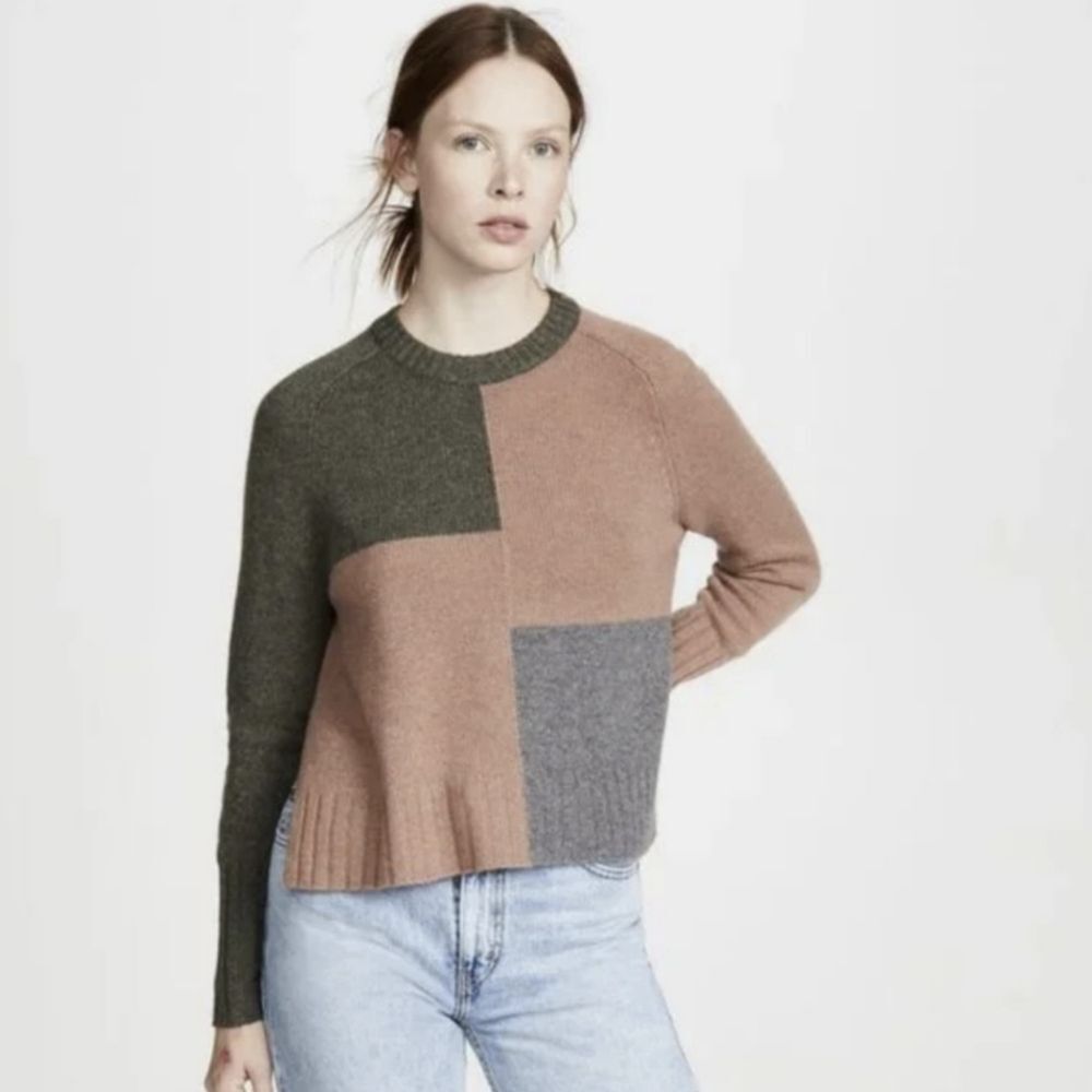 360 Cashmere 100% Cashmere Hailey Crew Sweater
